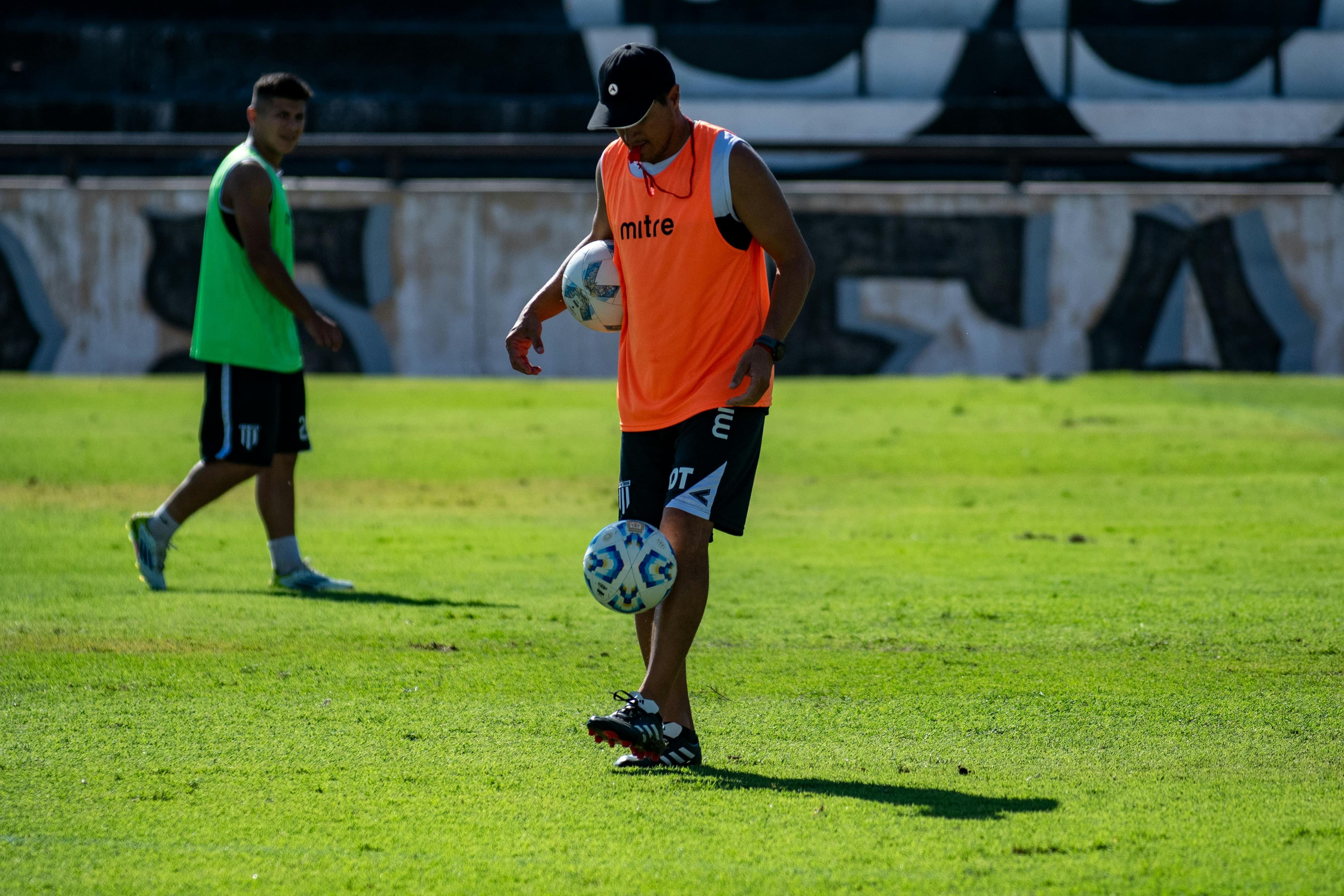 Player training session