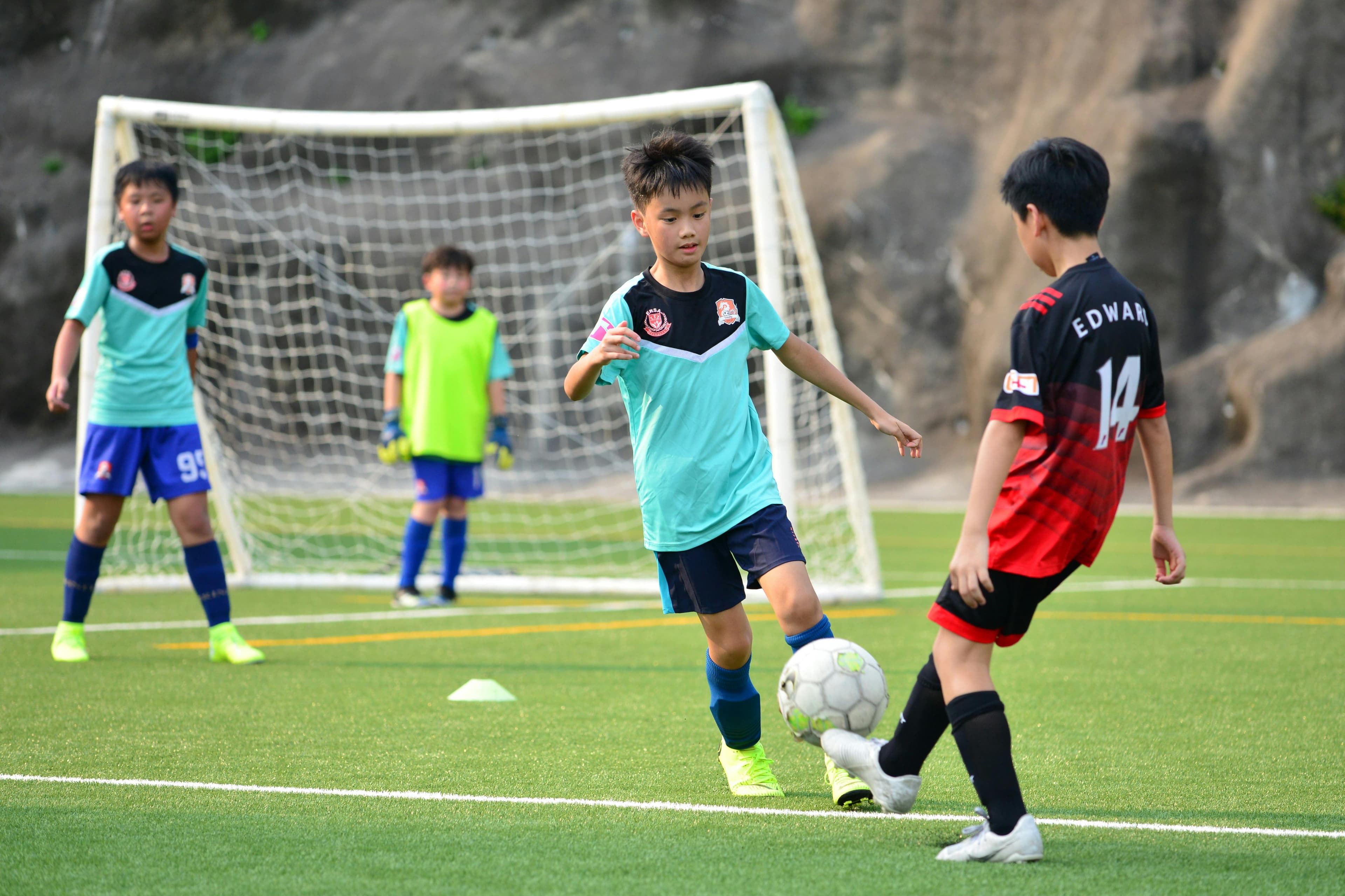 Youth players in action